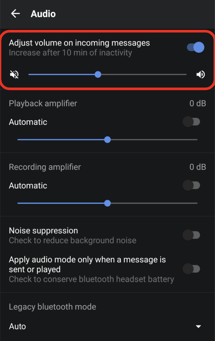 android auto notification volume