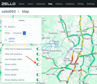 1 show traffic