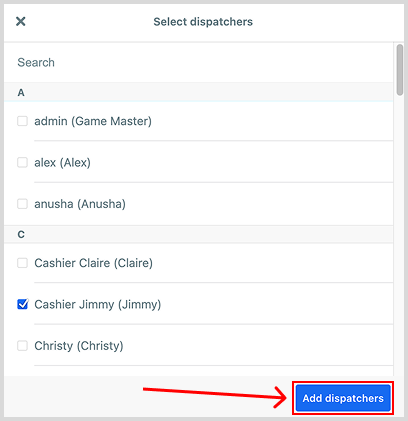 Add dispatchers to channel