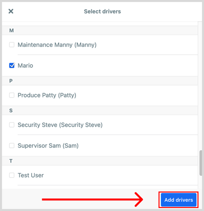 Add drivers
