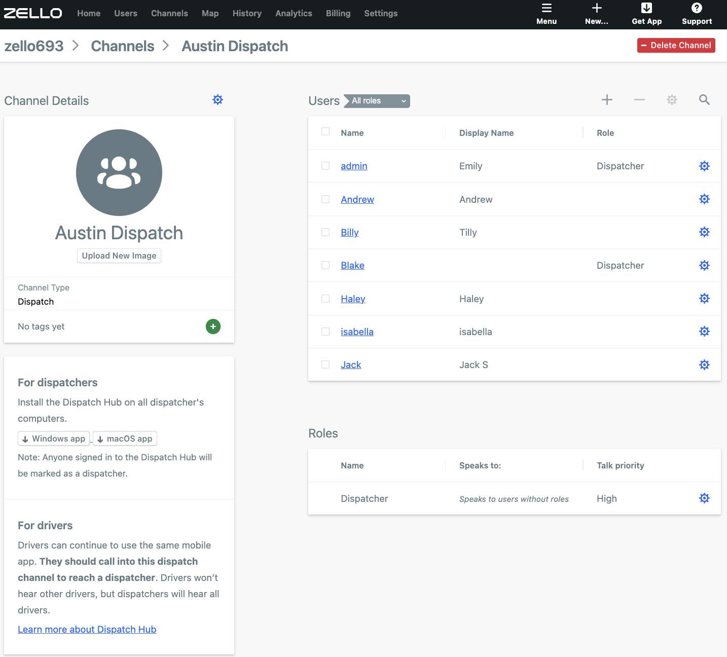 Dispatch Hub guide