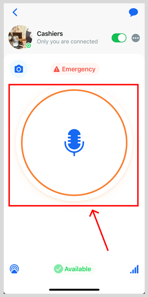 PTT button