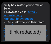 SMS Invite