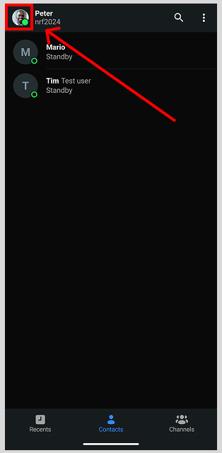 Select profile picture on android
