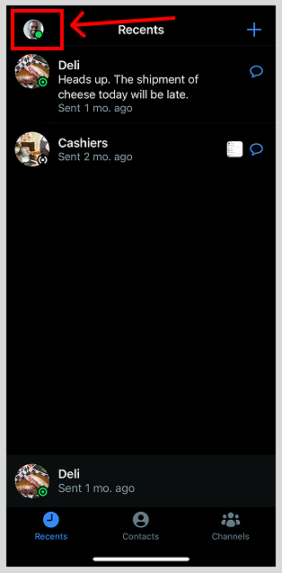 Select profile picture