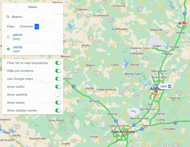 Show traffic map