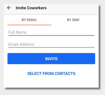 android invite user