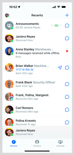 iOS recents screen message recovery