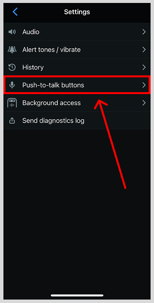 select push-to-talk buttons