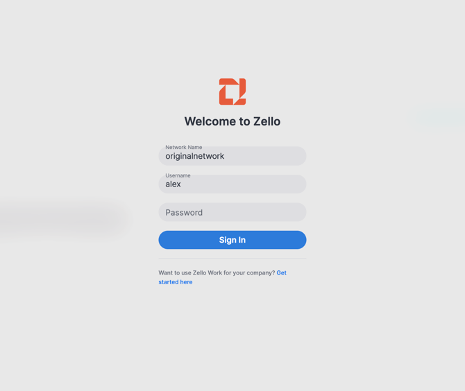 welcome to Zello